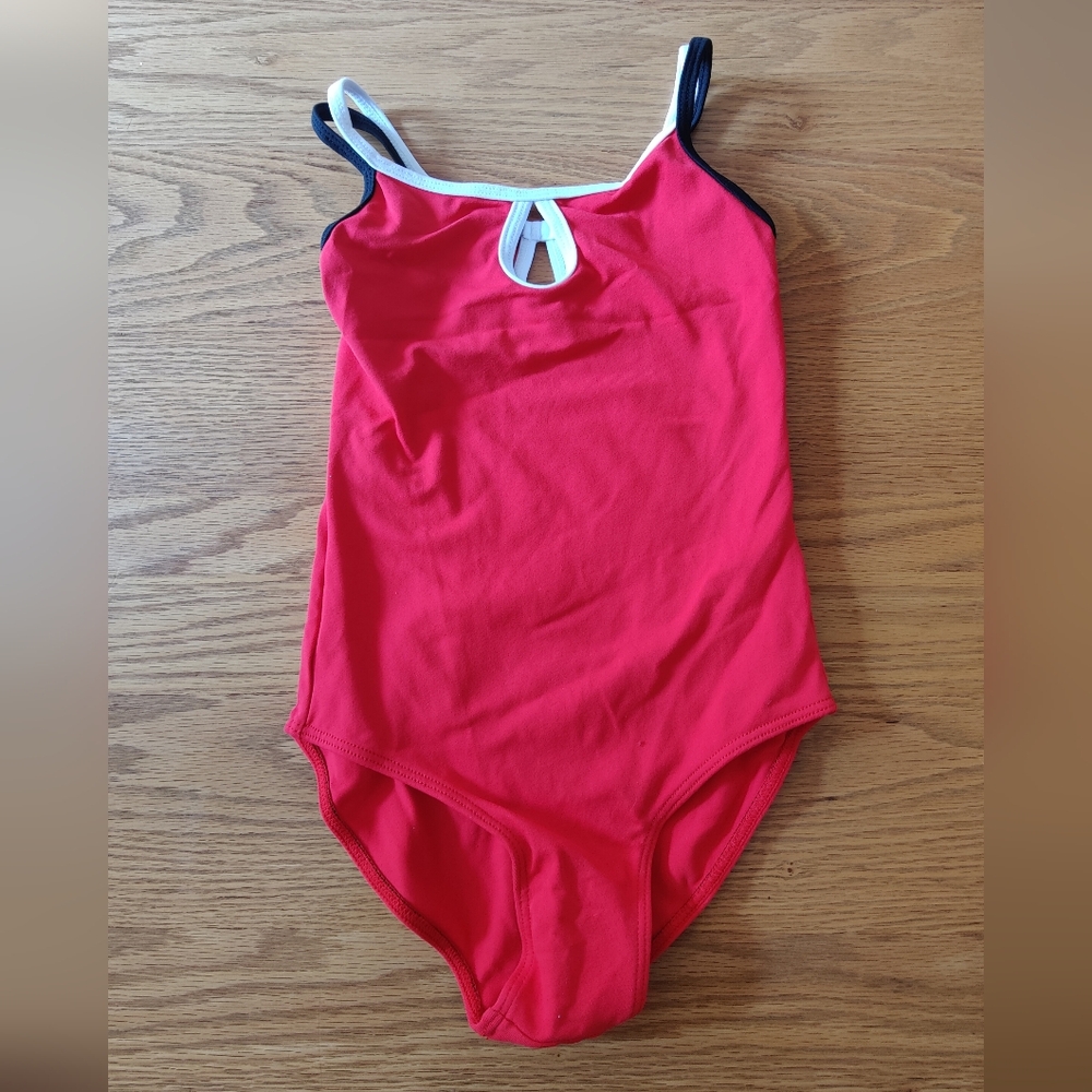 HDW Dance Strappy Red Leotard